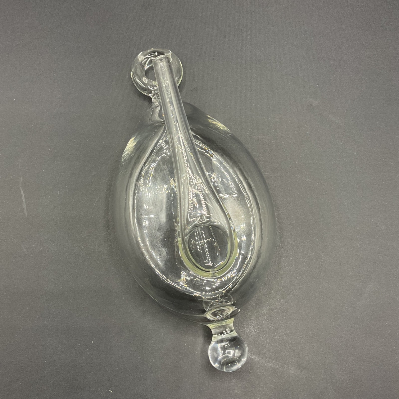 Vintage Skruf Sweden Glass Vatten Water Barometer 
