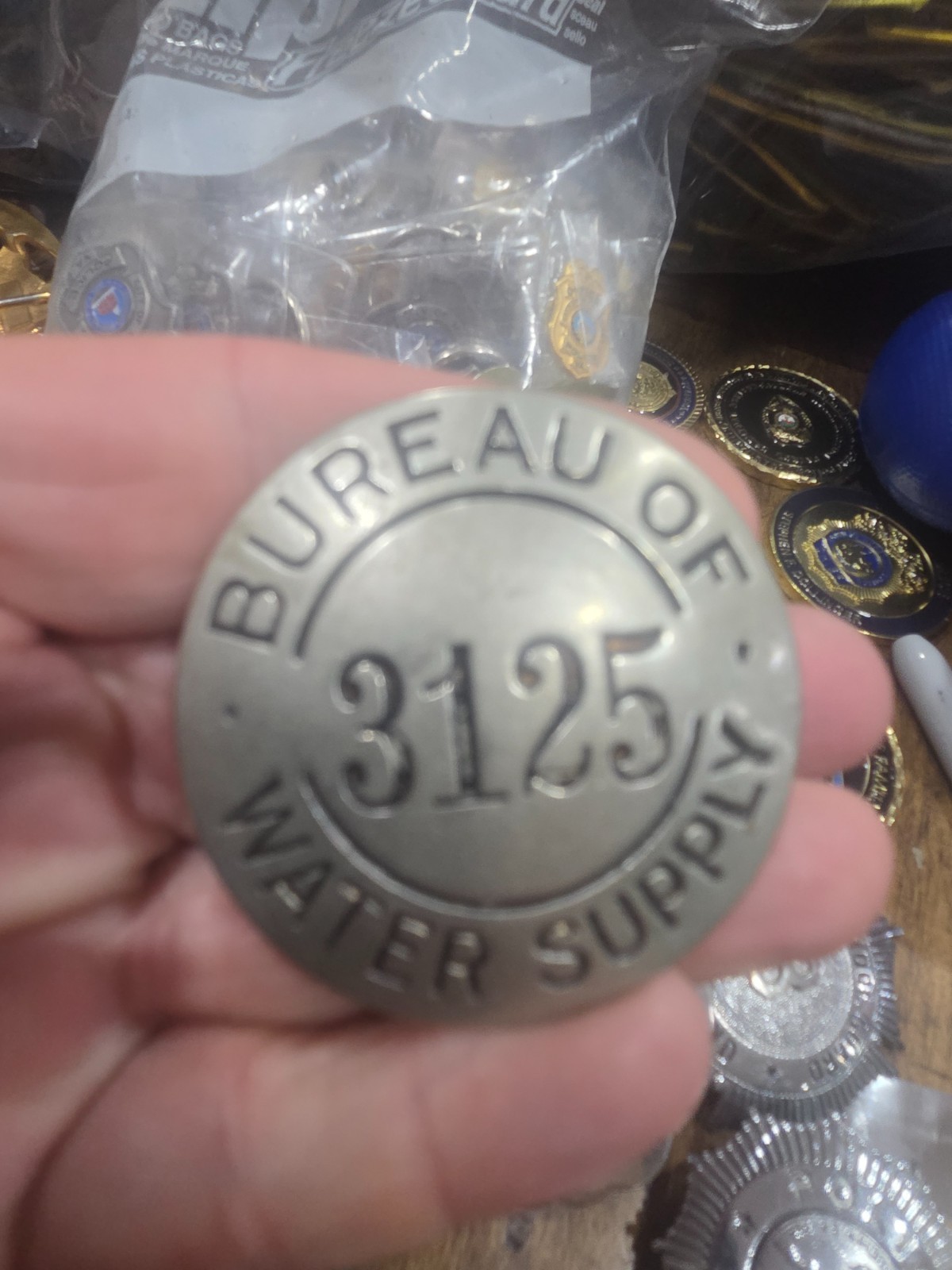 Vintage obsolete bureau of water supply  va