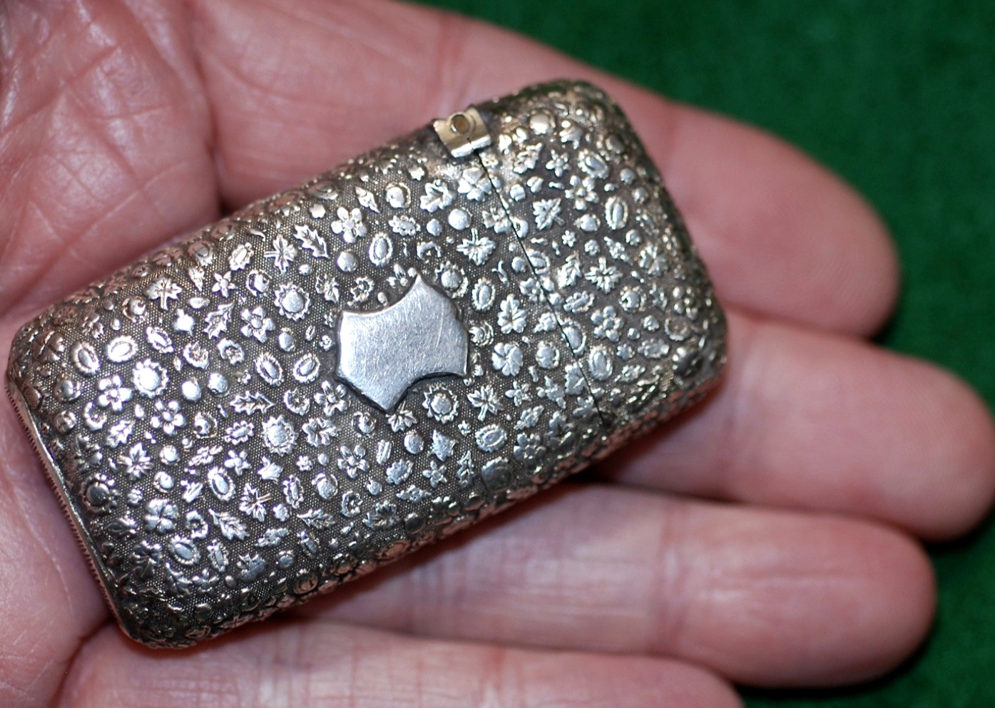 Antique American Coin Silver Matchbox c.1850's