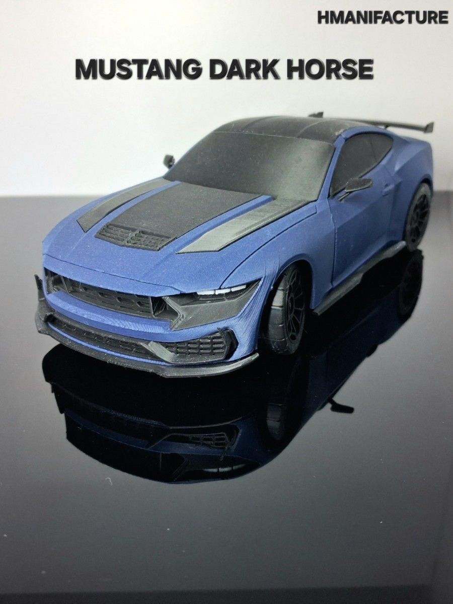 [3D printed/handmade] 1/24 Mustang Dark Horse