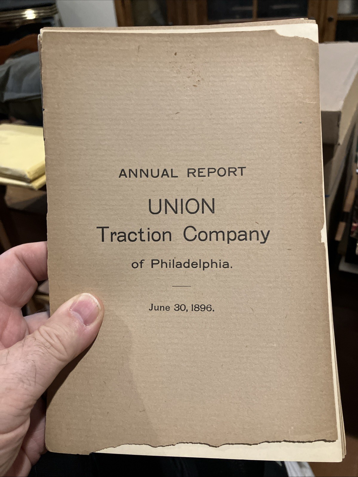 Annual Reports of the Union Traction Company Of Philadelphia 1896-1901
