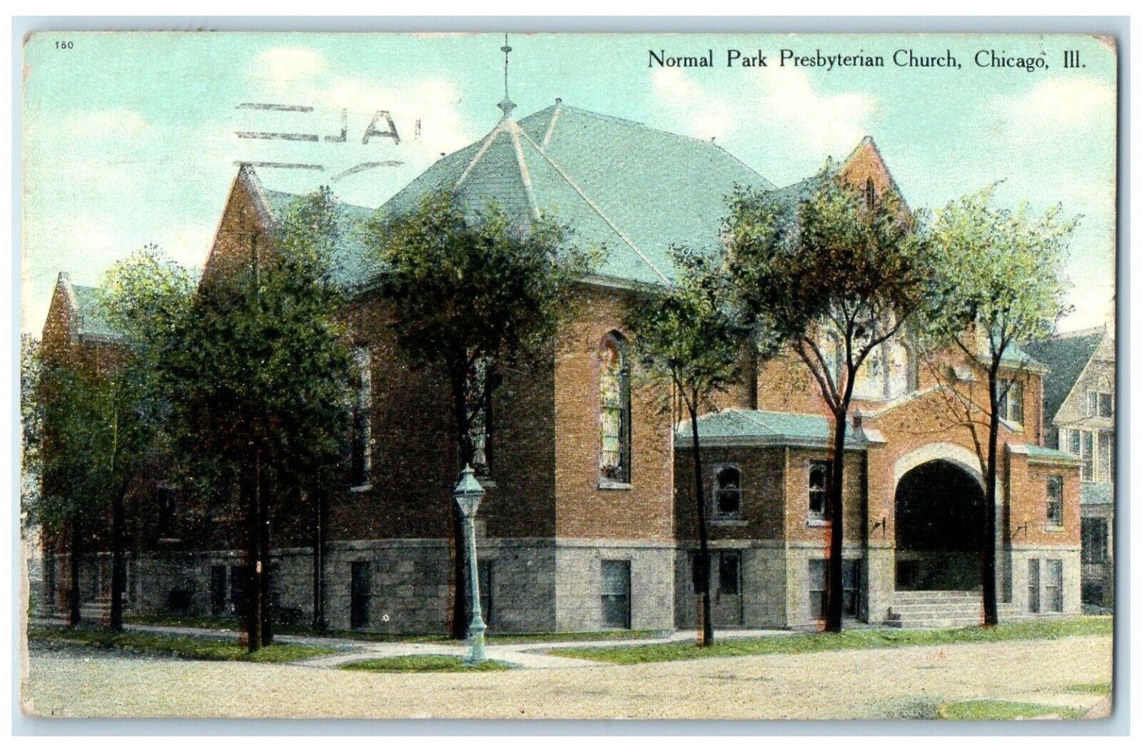1913 Normal Park Presbyterian Church Chicago Illinois Antique Vintage Postcard