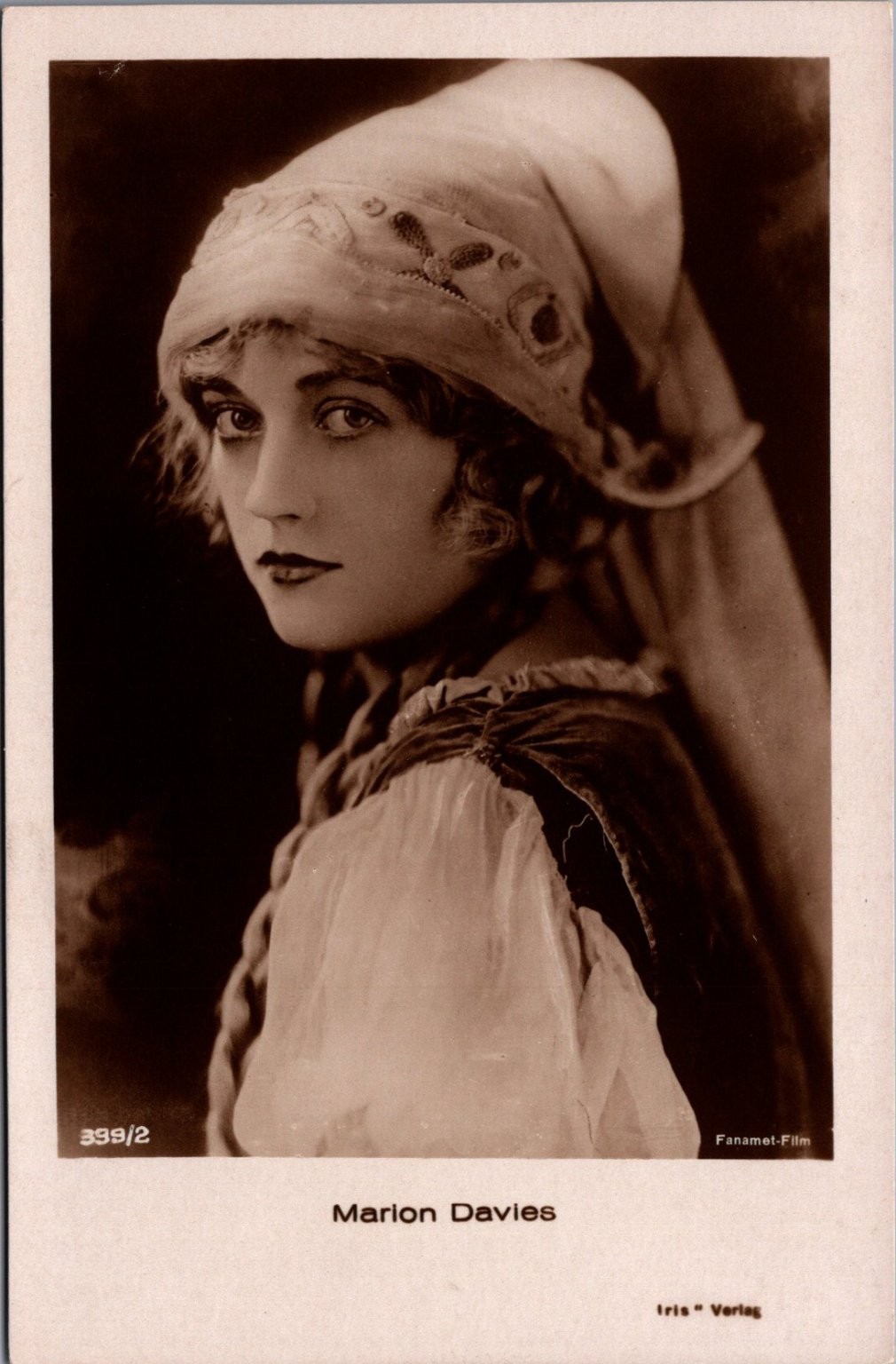 Marion Davies Silent Film Star RPPC Fanamel-Film Iris Verlag Postcard Germany