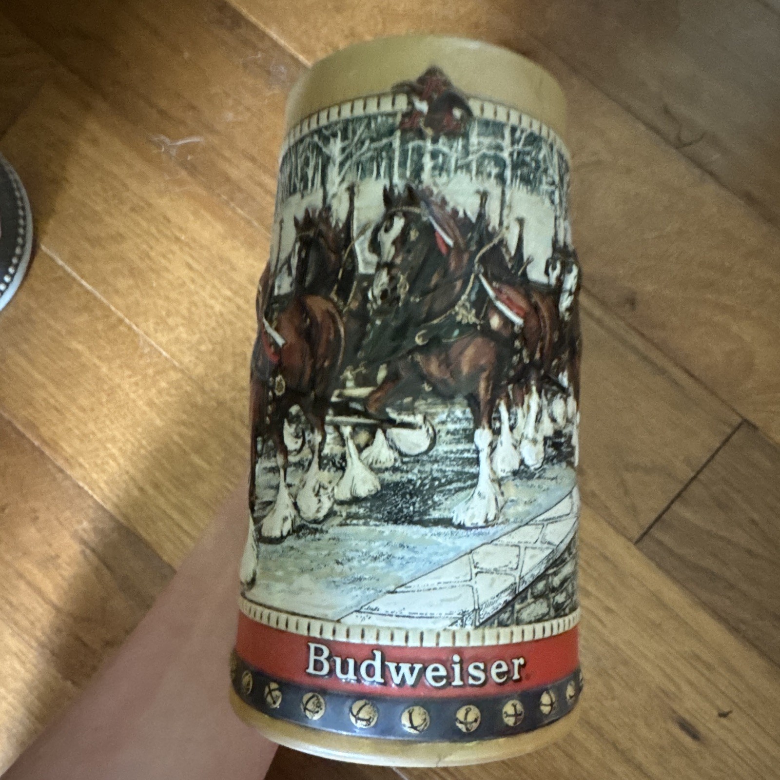 Budweiser 1988 Anheuser-Busch Collector’s Series Clydesdales Stein