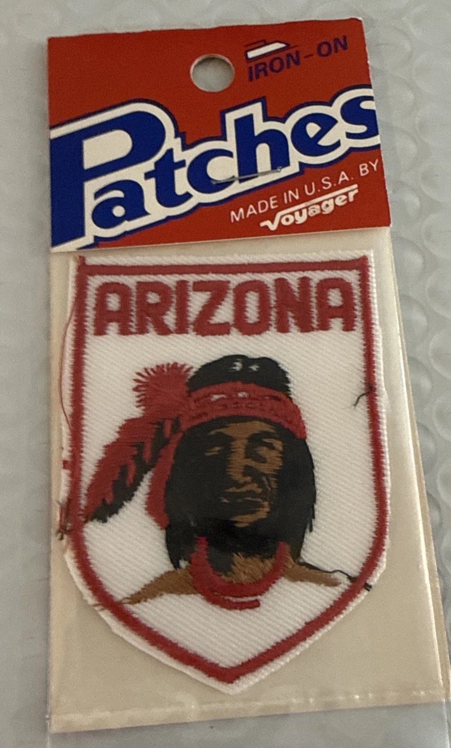 Vintage Arizona (Chief Cochise) Souvenir Travel Patch by Voyager