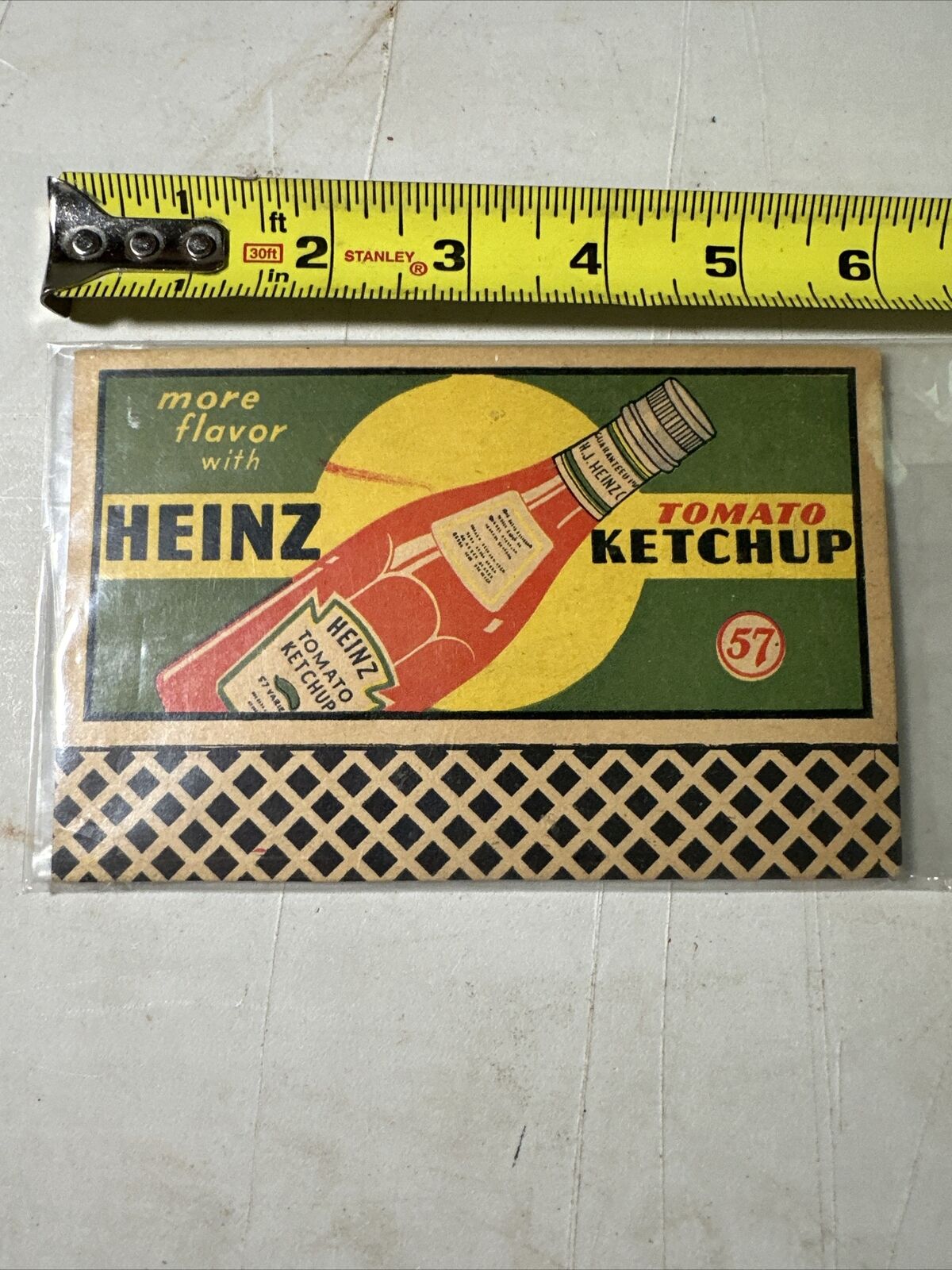 Vintage Heinz ketchup Cardboard Advertising 