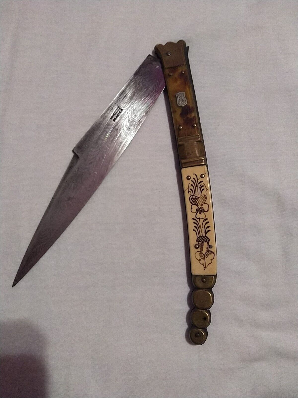 Antique Beauvoir Spanish Navajo Folding Knife 19th Century