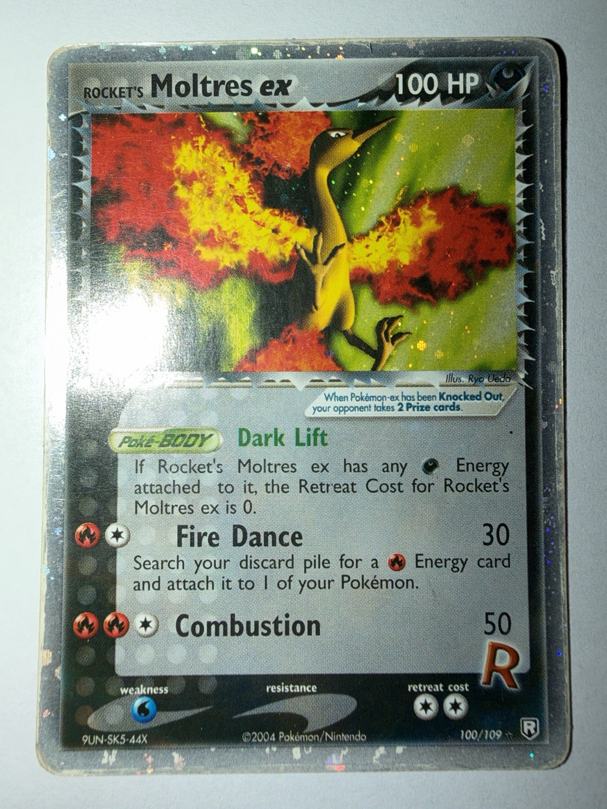 Rocket's Moltres ex 100/109 Holo Ultra Rare Team Rocket Returns Pokemon 