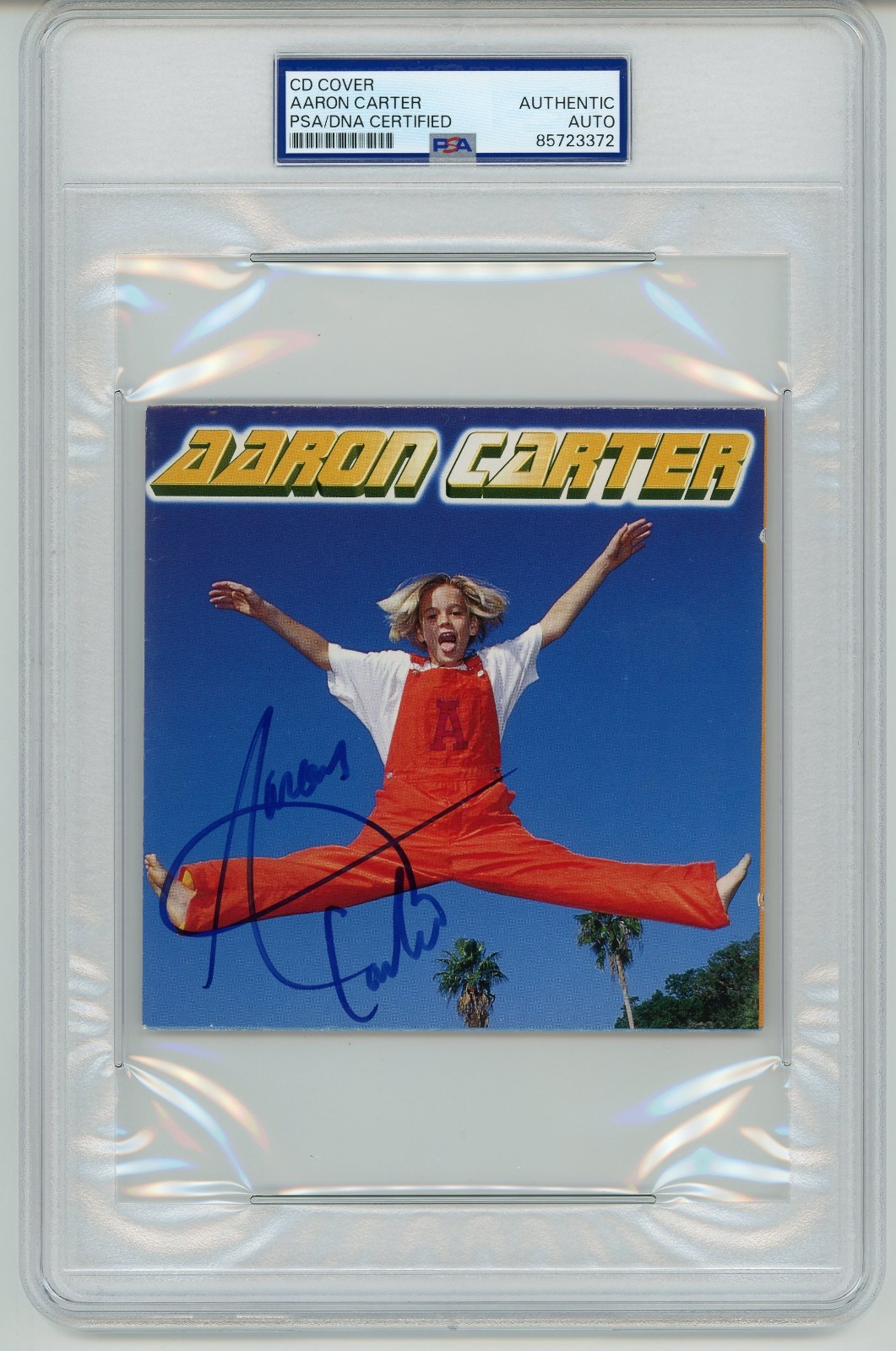 Aaron Carter ~ Signed Autographed 1997 Debut Album ~ PSA DNA Encased