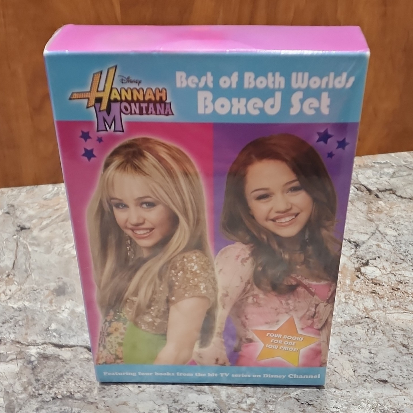 Disney Hannah Montana Best of Both World Boxed Set 4 Novels 2007 New MILEY Cyrus Disney Hannah Montana Best of Both World Boxed Set 4 Novels 2007 New MILEY Cyrus