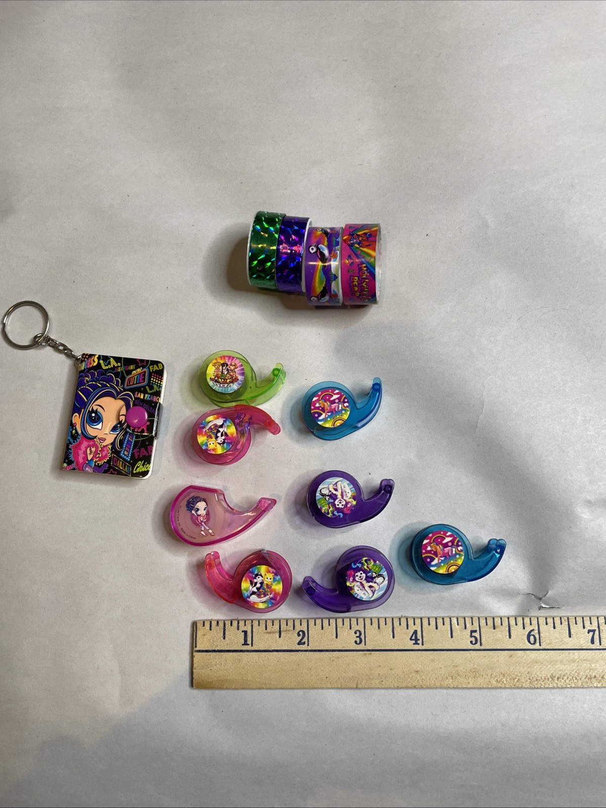 Vintage Lisa Frank Small Tape Keychain Tape Dispensers Lot  Vintage Lisa Frank Small Tape Keychain Tape Dispensers Lot 