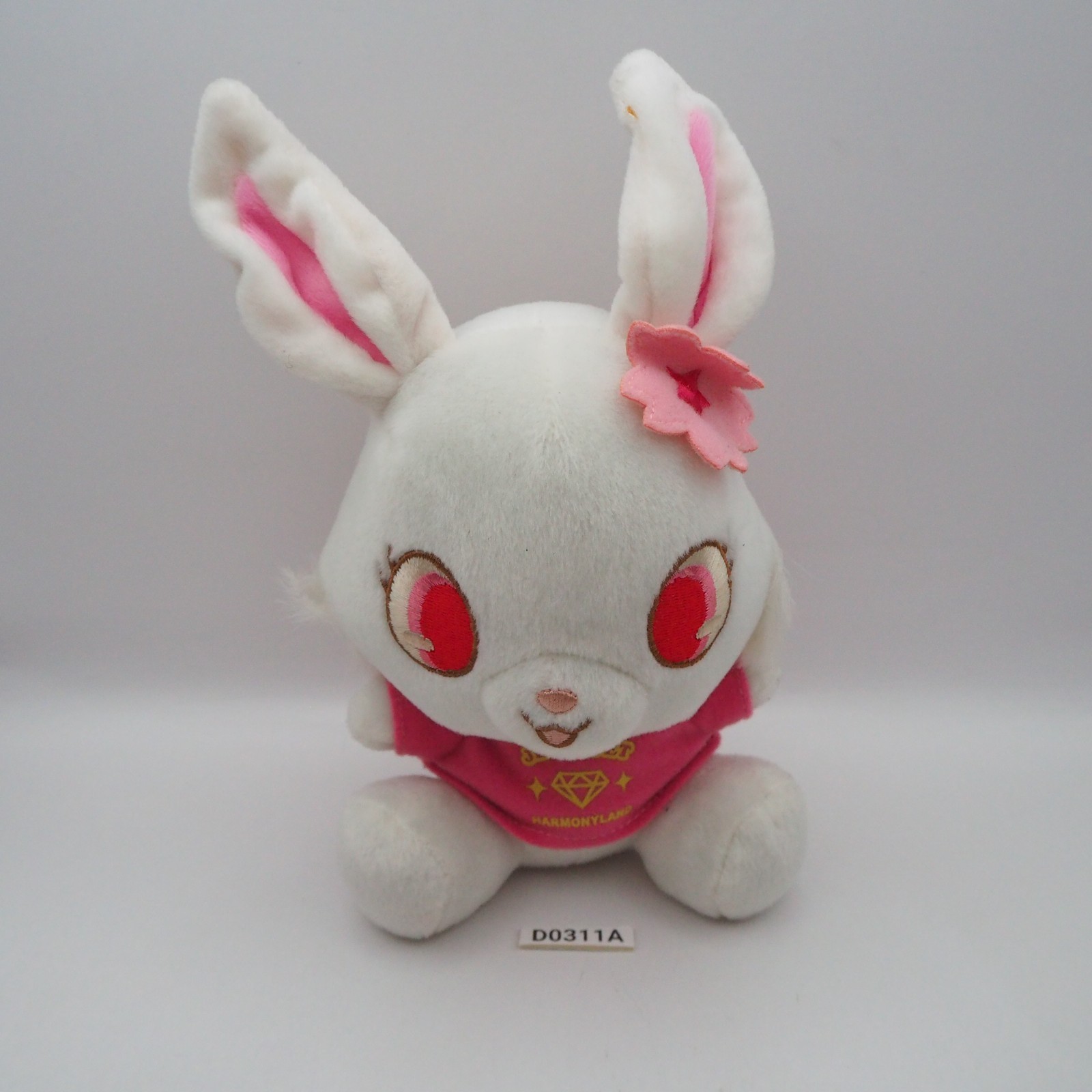 D0311A Jewelpet  Ruby White Hare HarmonyLand Sanrio 2011 SEGA 8