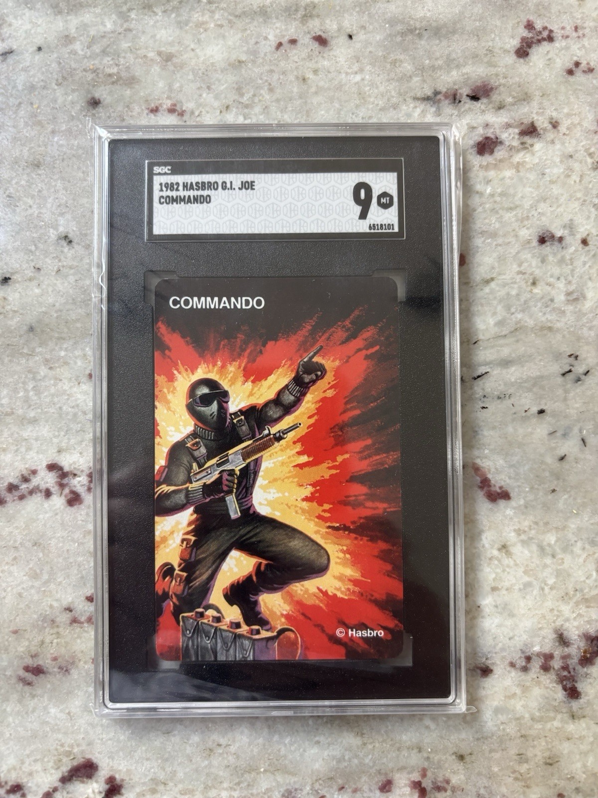 1982 Hasbro GI Joe Card Snake Eyes Commando SGC 9 First Card Appearance