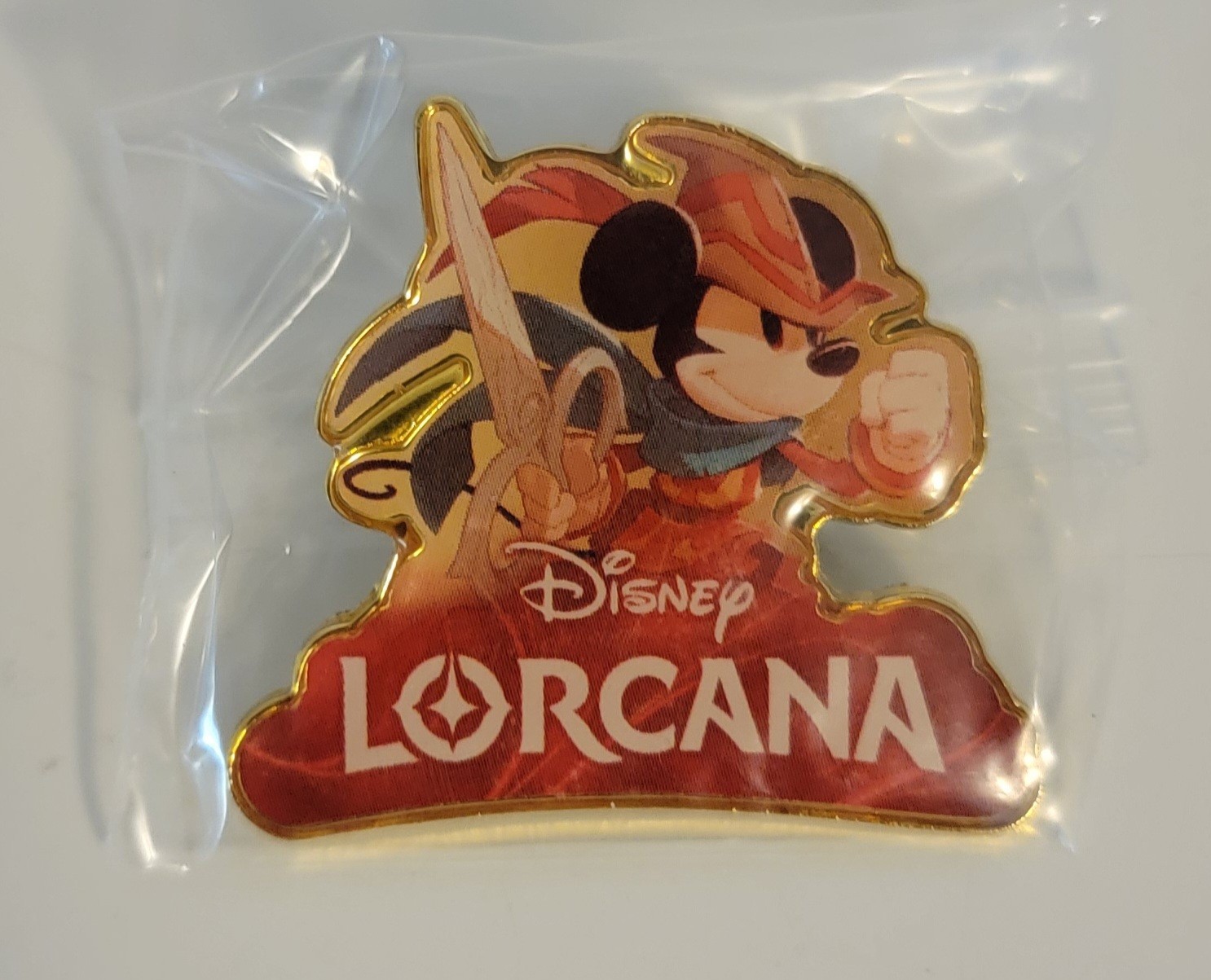 Disney Lorcana Mickey Mouse Brave Little Tailor Pin Promo Expo Exclusive D23