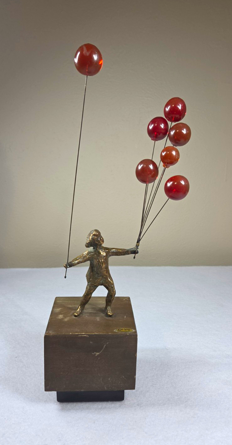 Vintage 1971 Artist C. Jere Bronze Sculpture 