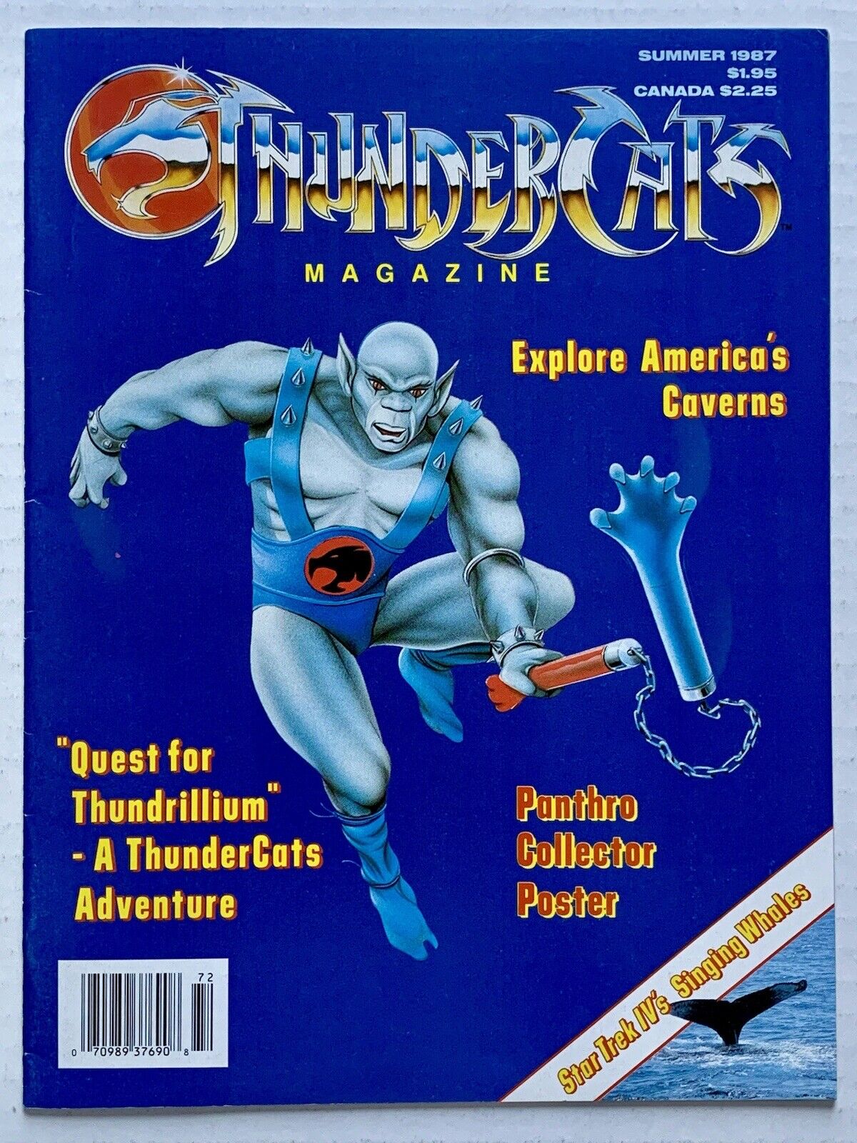 ThunderCats Magazine #3 (1987) with RARE Poster Intact (VF+/8.5) -VINTAGE