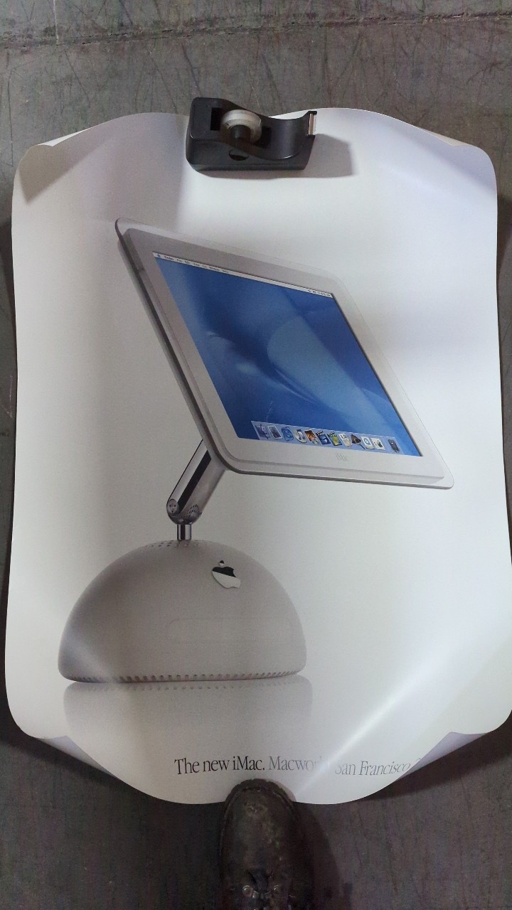 Vintage Apple iMac G4 The New iMac Macworld San Francisco Advertising Poster