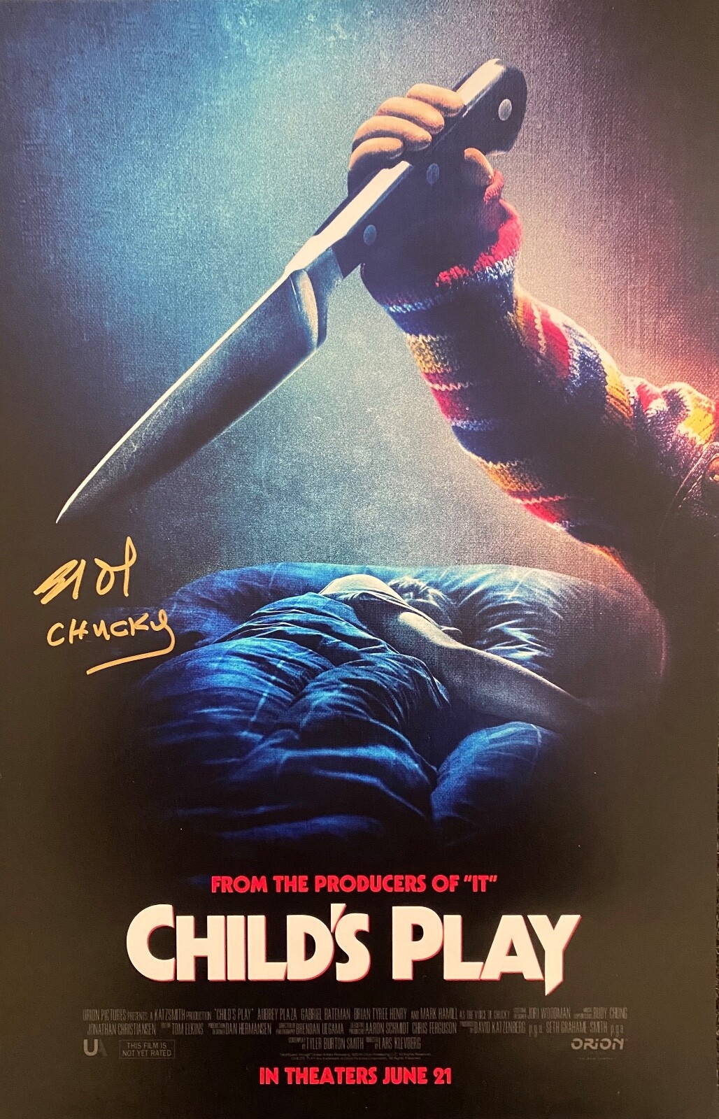 Child's Play Brad Douriff 12x18 Poster-GENUINE Signed