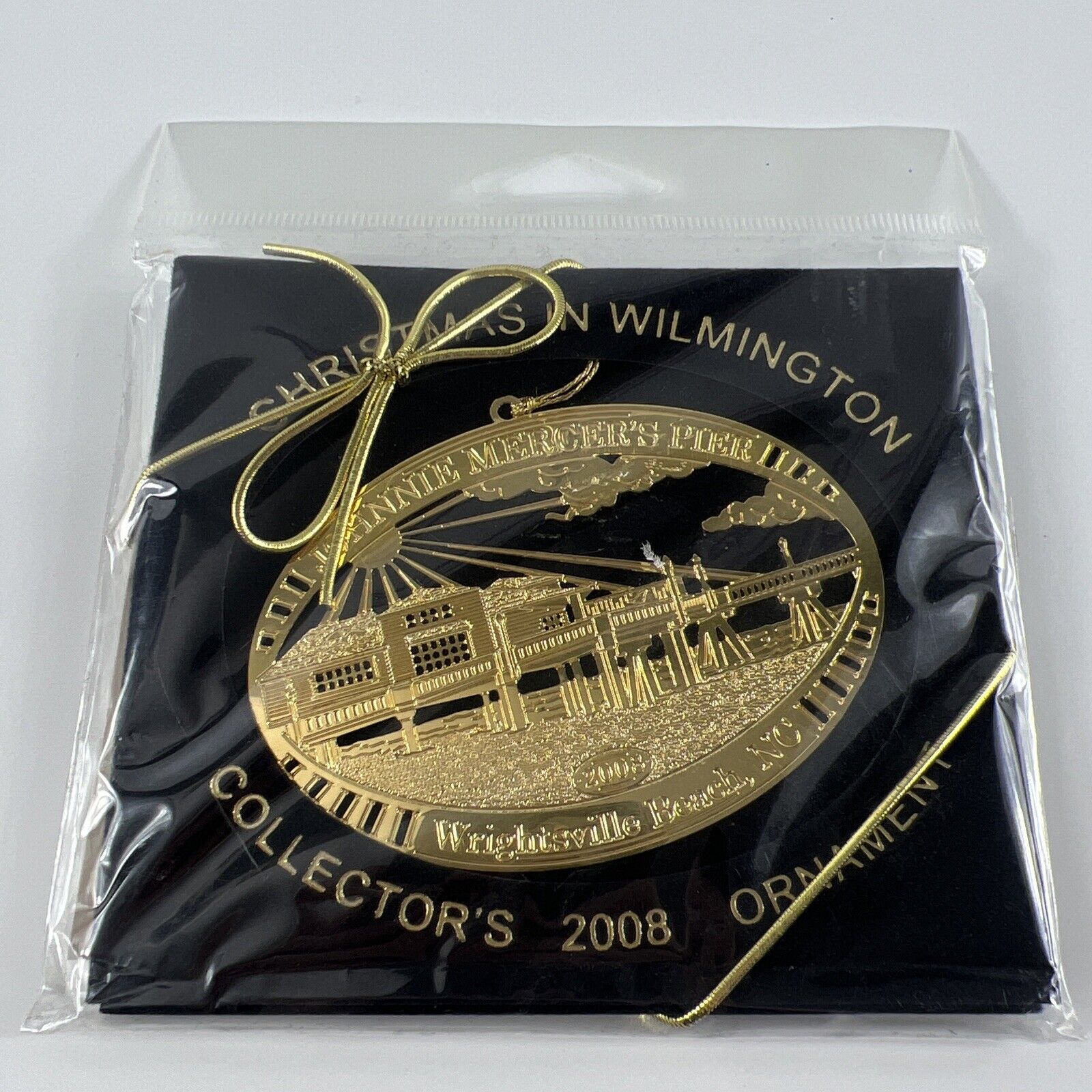 Christmas In Wilmington Collectors 2008 Ornament, Johnnie Mercer’s Pier With COA