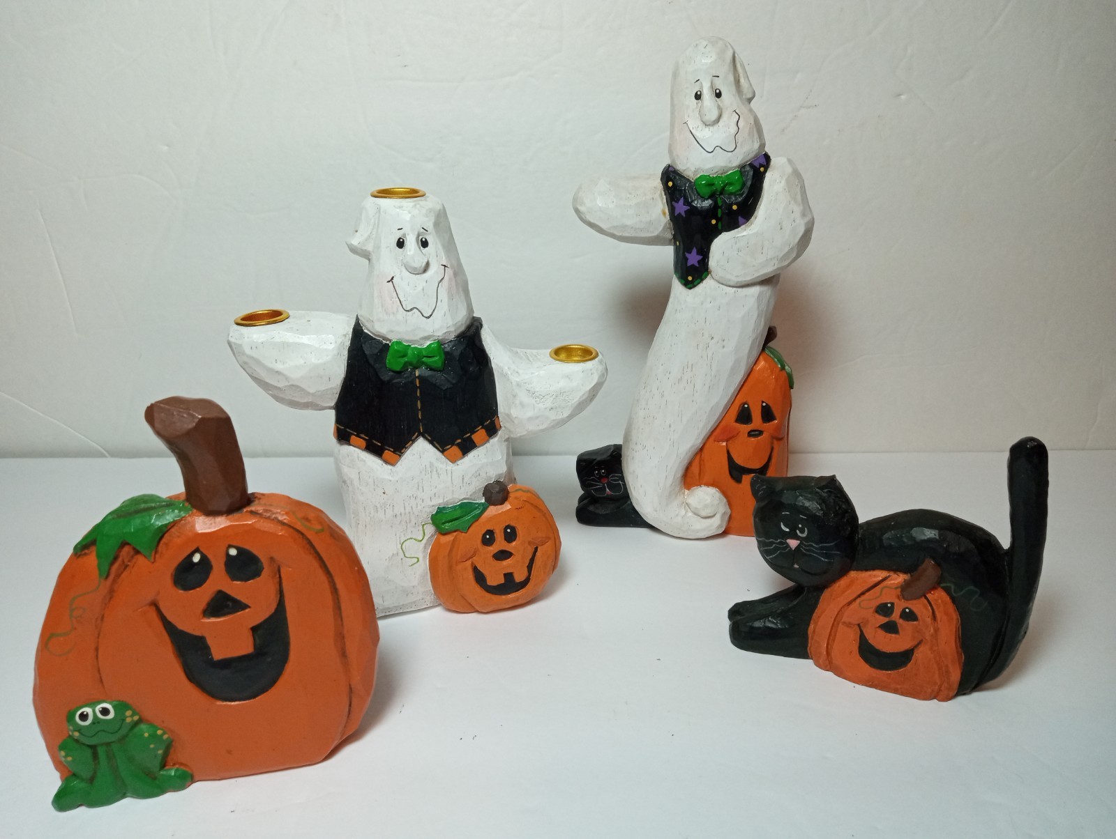 (4) Vintage ~ Eddie Walker Midwest Cannon Falls ~ Ghosts ~ Pumpkin ~ Black Cat
