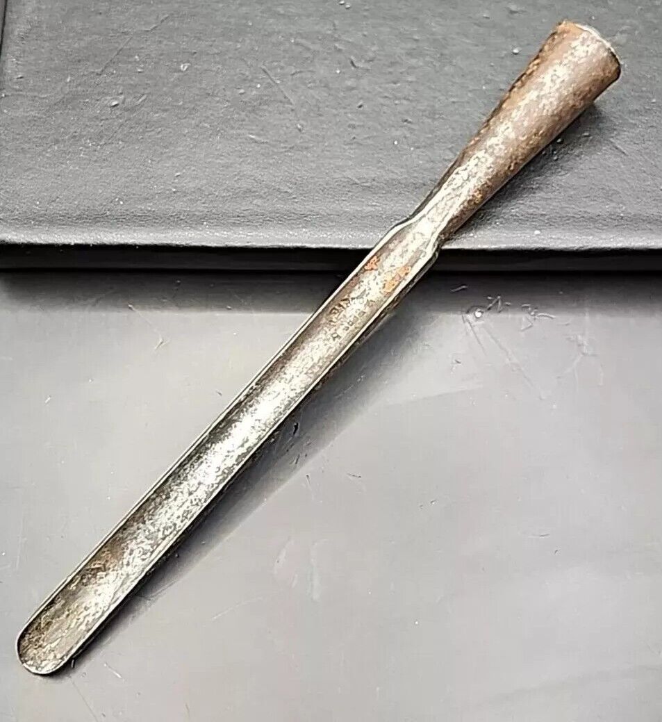 Rare Antique 1832 D R Barton Rochester NY  Carpenter Gouge Chisel Tool Head