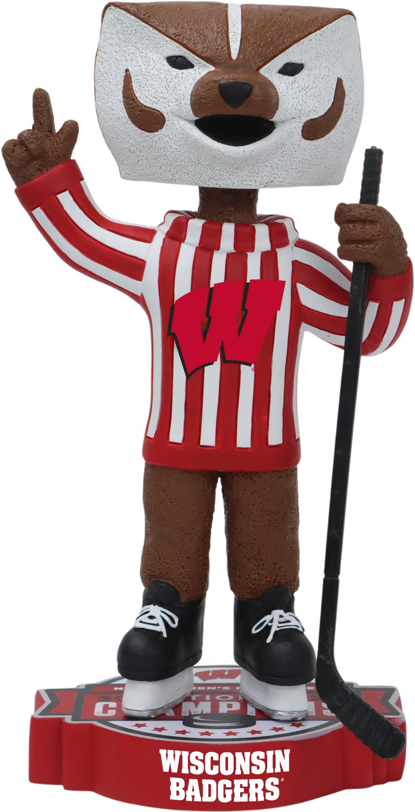 Wisconsin Badgers 2025 Women\'s Hockey National Champions Bobblehead College