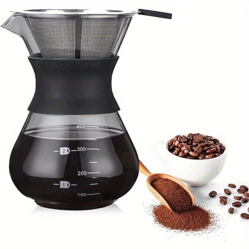 Pour Over Coffee Maker With Double-layer Stainless Coffee & Tea Appliances