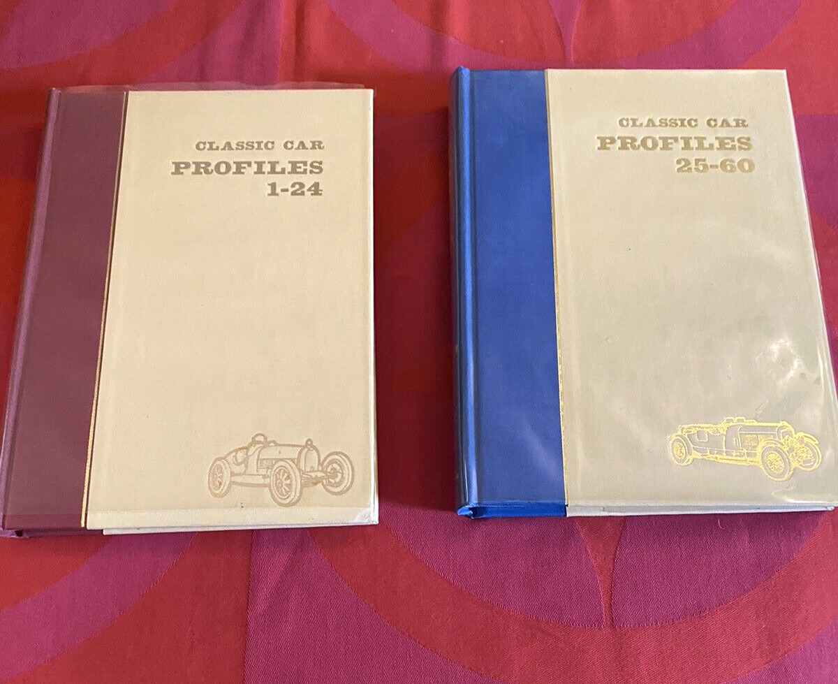 Classic Car Profiles Bound 2-Volumes 1st Editions 1966-1967  1-60 HB Mylor Cover