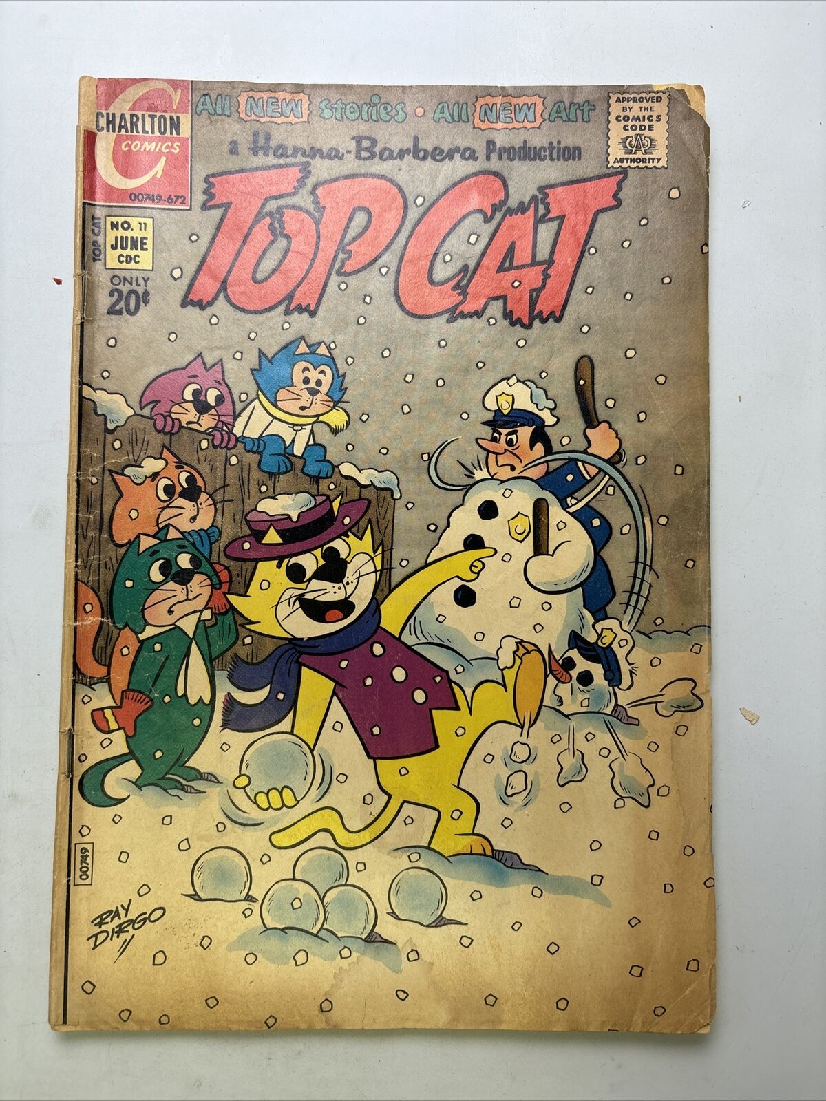 Top Cat #11 Comic Book (June 1972, Charlton Comics)