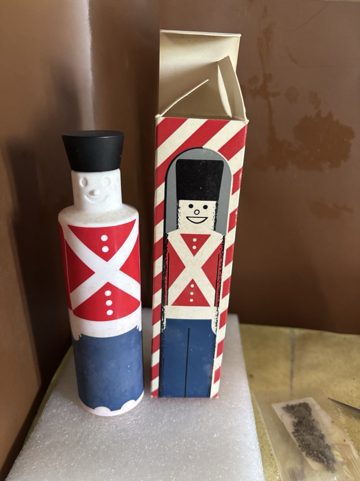 Vtg Toy Soldier Hand Cream Container