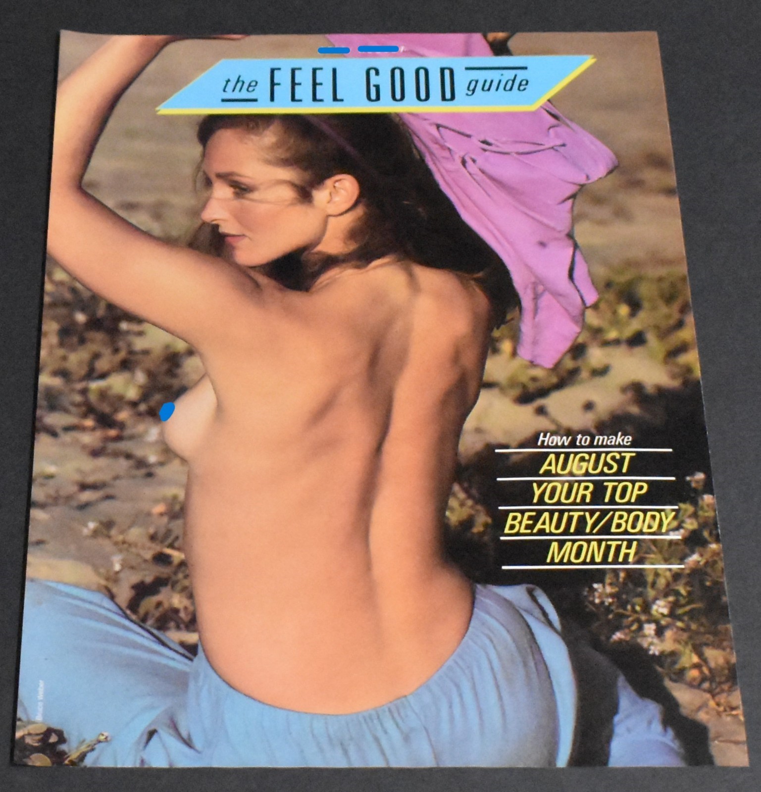 1979 Print Ad Sexy Fashion Lady Blonde Gorgeous Feminine Breast Art Beach Skirt