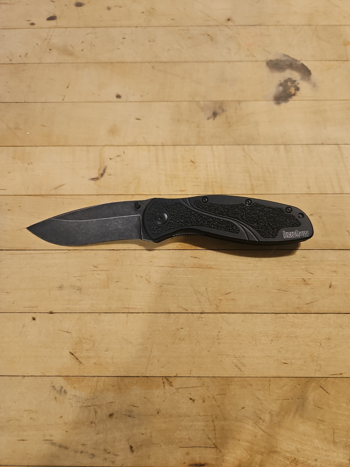 KERSHAW BLUR 1670BW Black Wash Plain Blade Ken Onion Speedsafe KERSHAW BLUR 1670BW Black Wash Plain Blade Ken Onion Speedsafe