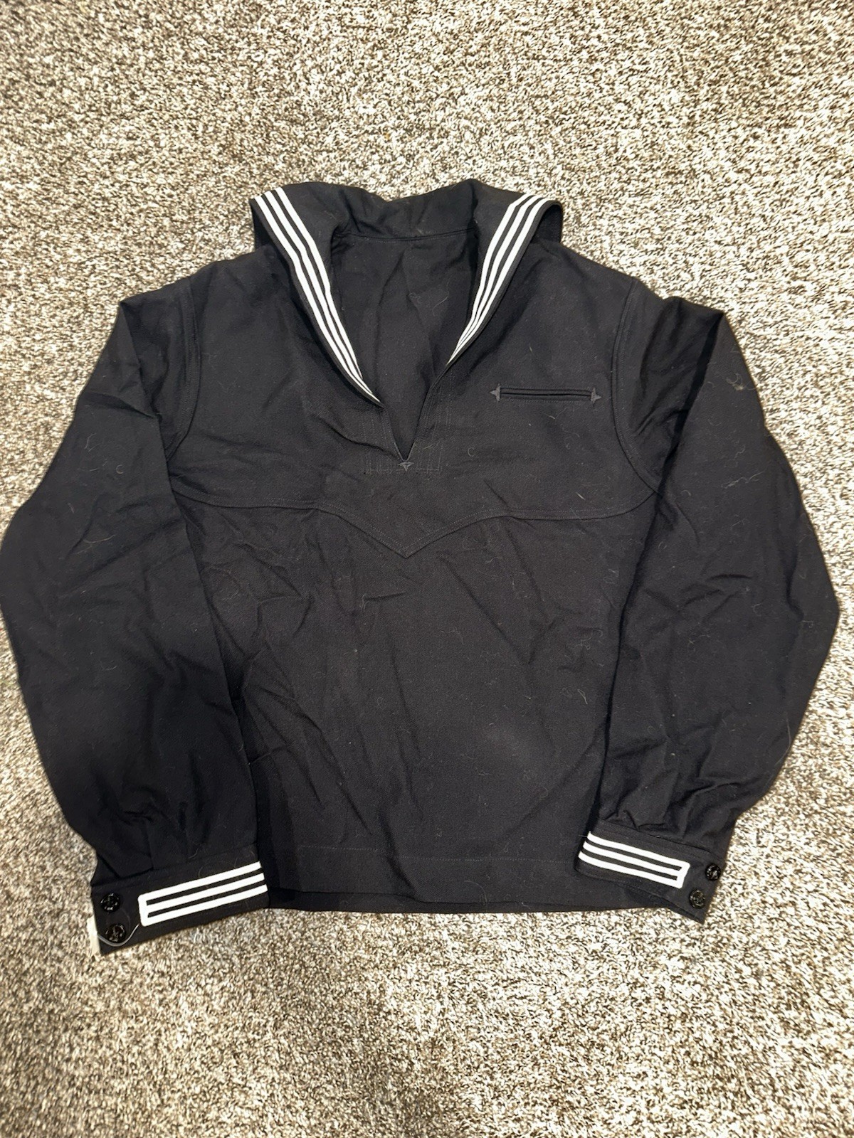 80s NEW U.S. Navy Man\'s Blue Dress Jumper Uniform 42R / 35R - 8405-01-076-1942