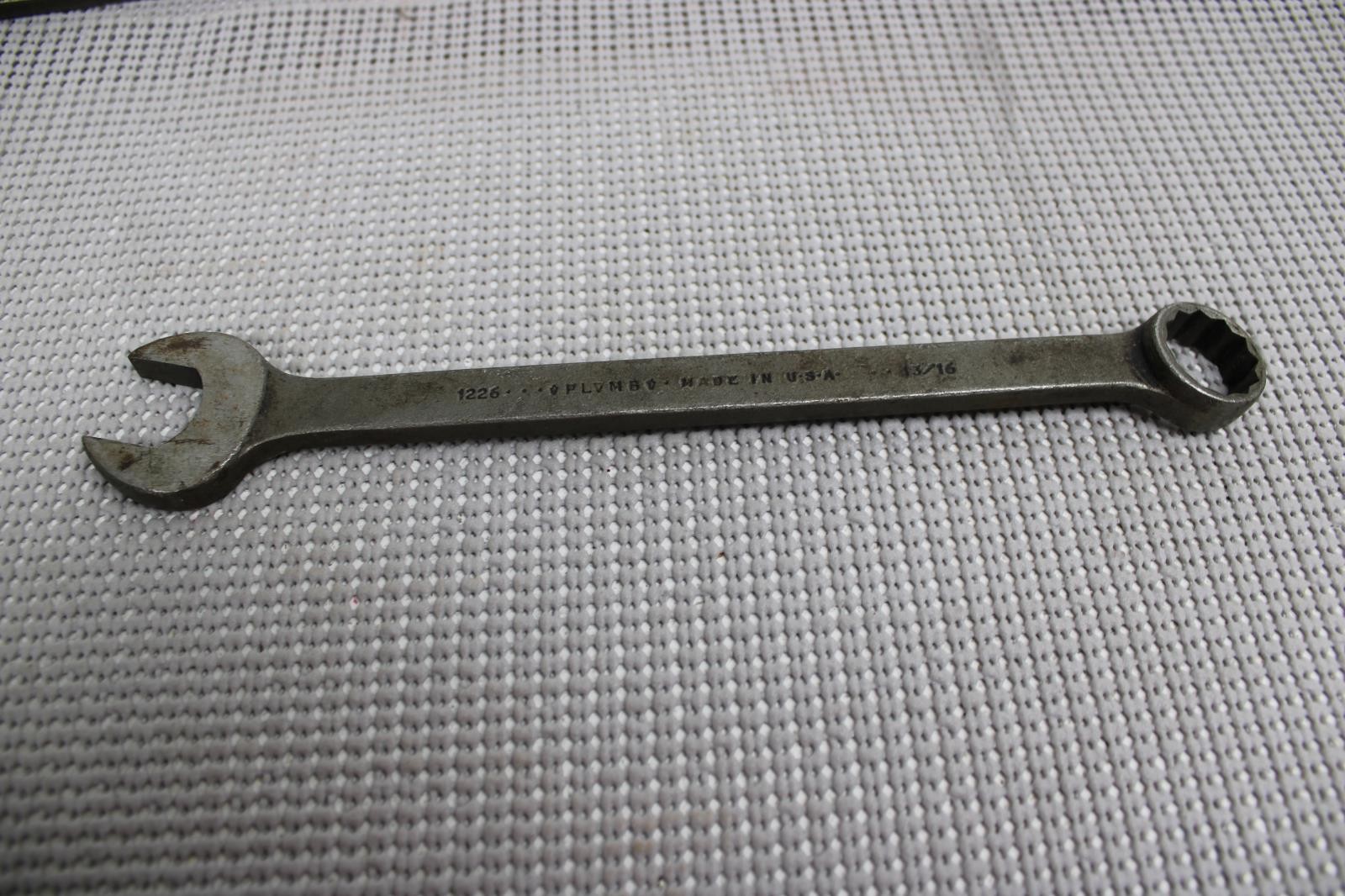 Vintage Plomb Proto PLVMB Prvtv Tvvls Combination Wrench 13/16