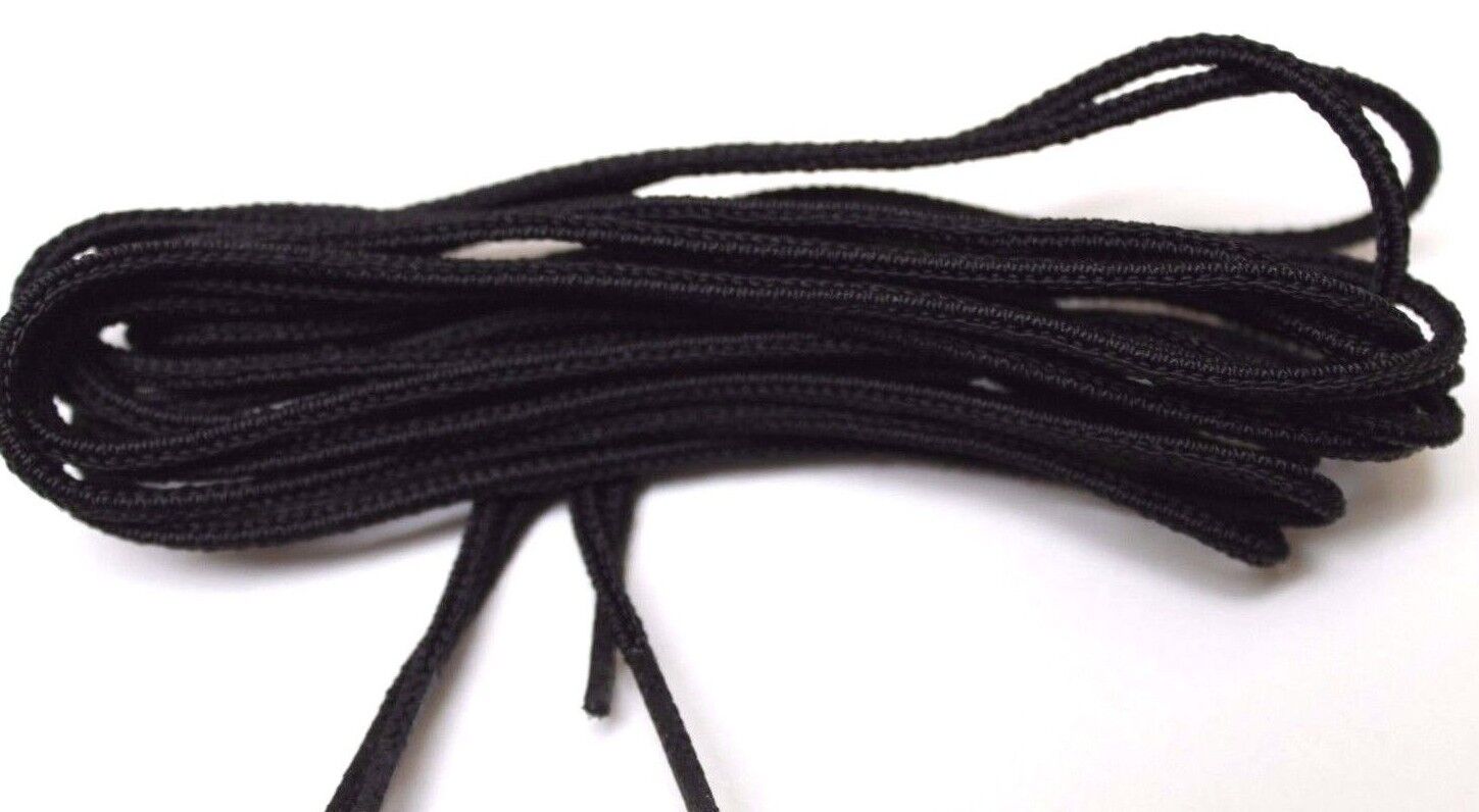 US military combat tactical black nylon boot laces 72 inches pair E600