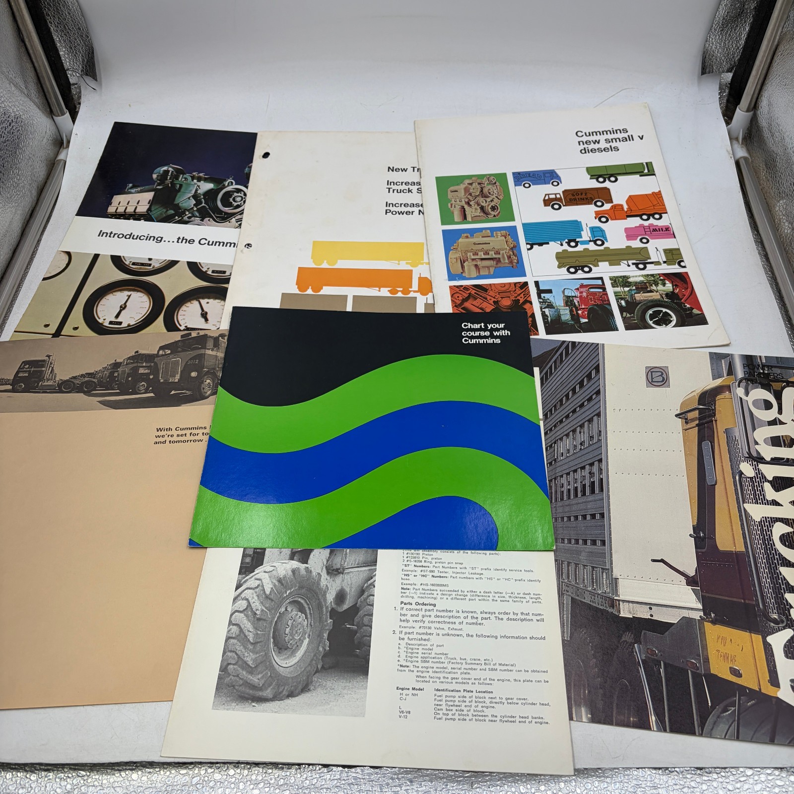 Vintage Cummins Diesel Engine Truck Sales Brochures 903 V8 NTC Advertising Lot