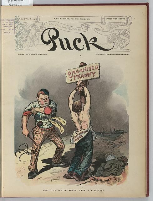 Photo:Puck Magazine Cover 1905 Labor Unions Organized Tyranny Cartoon