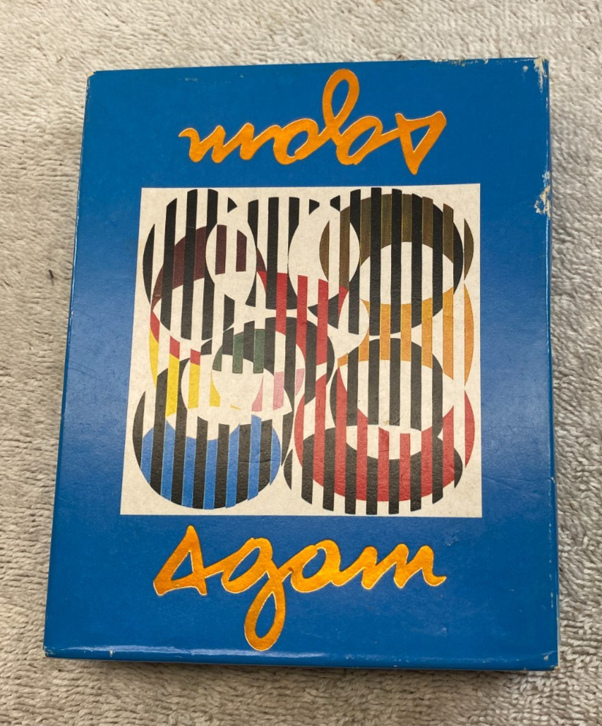 VINTAGE YAACOV AGAM PLAYING CARDS SEALED ORIGINAL BOX