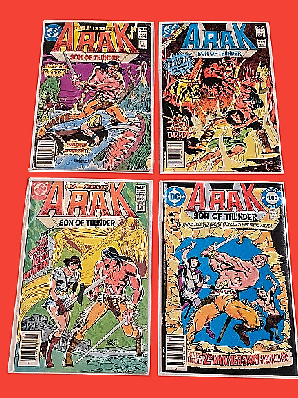 Arak Son of Thunder #1 #2 #3 #24 DC Comics 1981-1983 Bronze Age
