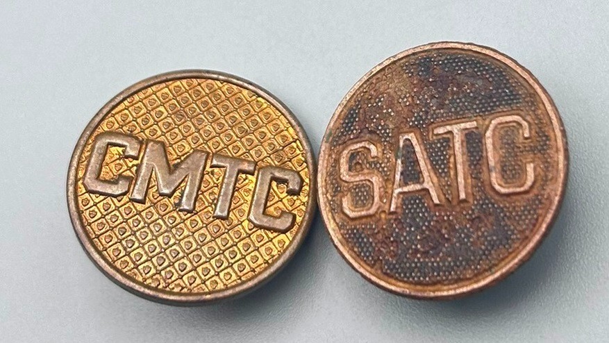 WWI Era CMTC Citizens Military Camps & SATC Student Army Training Corps Discs