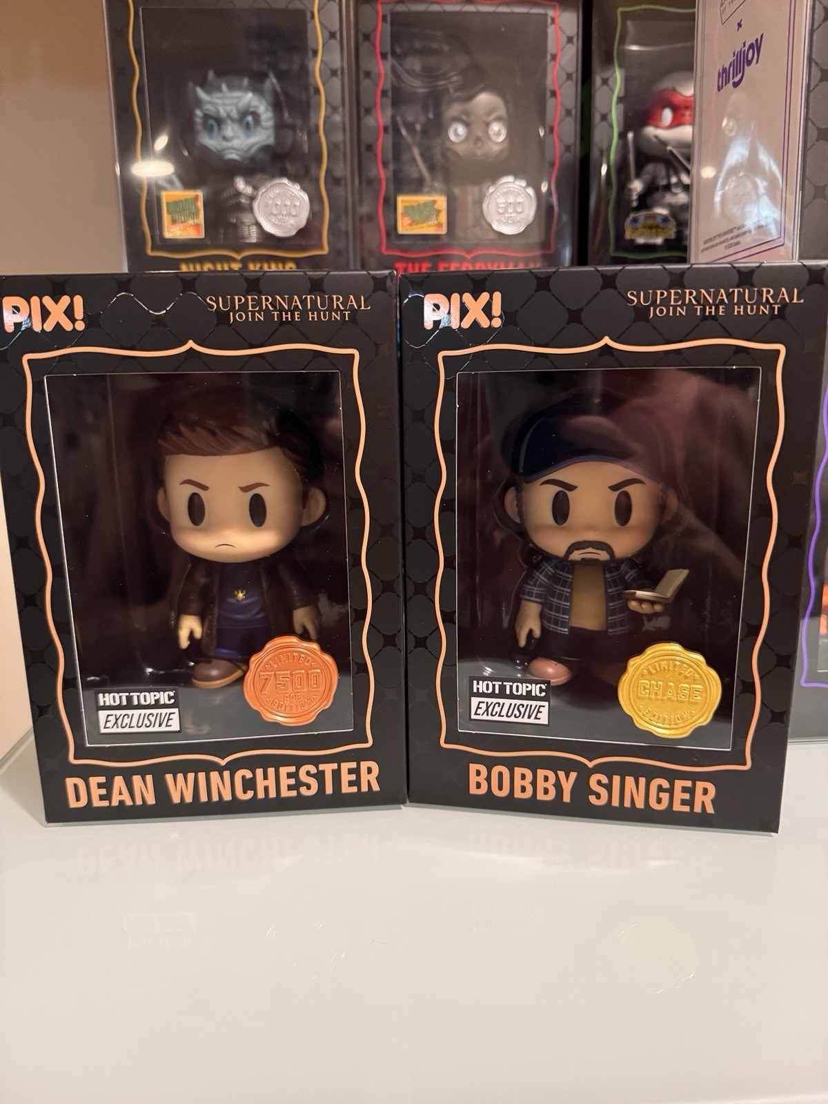 Thrilljoy Pix Hot Topic Supernatural Bobby Singer Chase And Dean Set