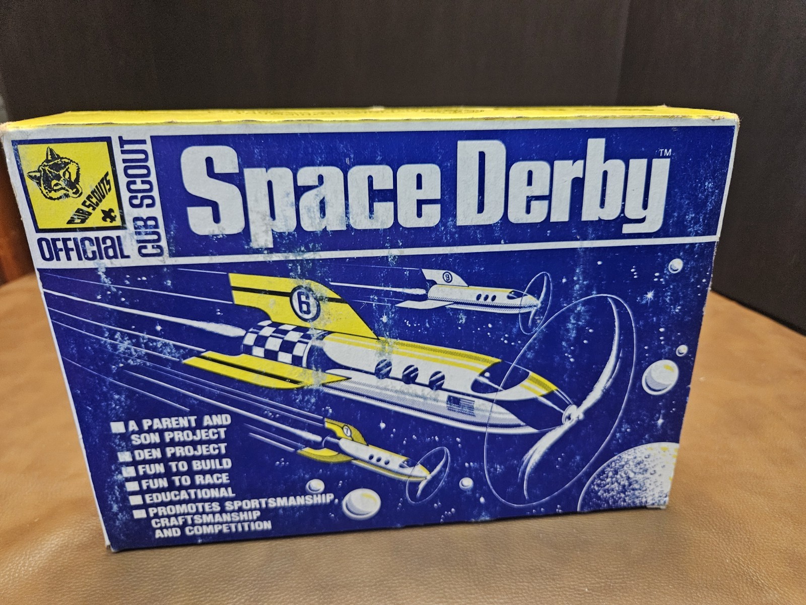 1980s Official Cub Scout Space Derby Model Rocket Kit (No. 1695) Makes 8