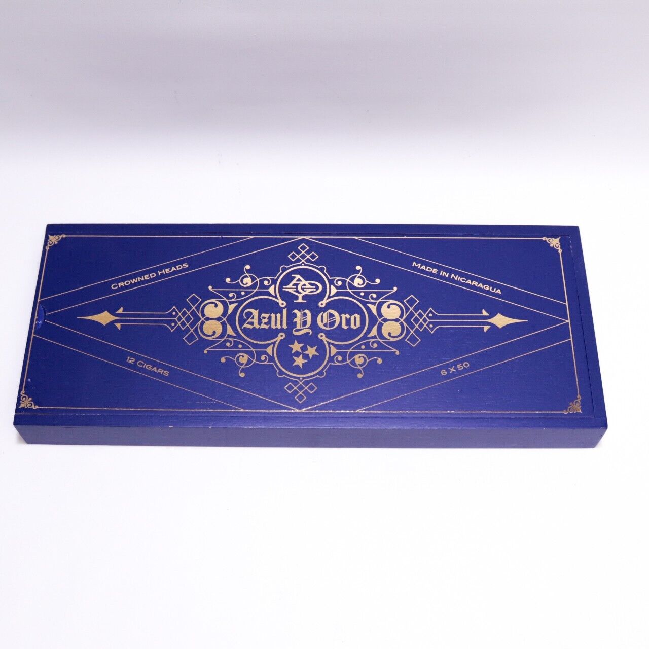 Azul Y Oro | Limited Edition Toro Wood Cigar Box Empty - 13\
