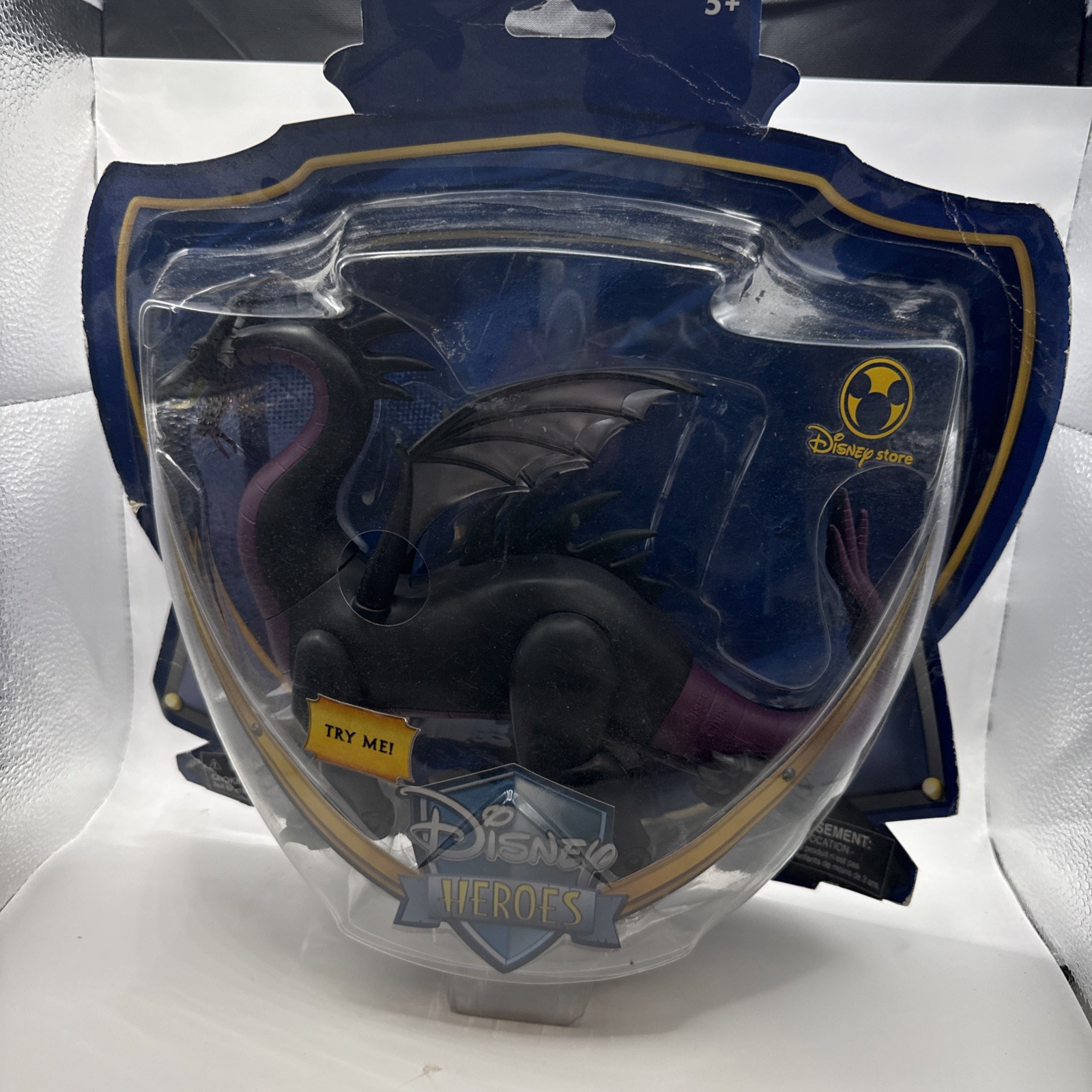 Disney Store Maleficent Dragon Action Figure Rare A Few Creases On Board