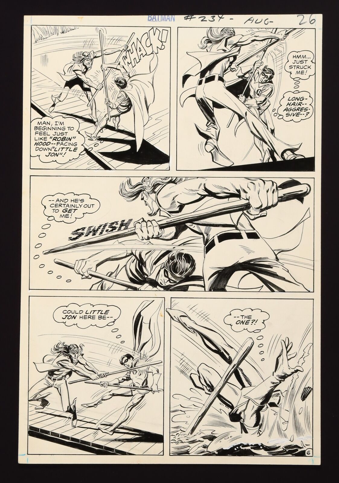 Original Art from Batman #234 (1971) Story Page 6 by Irv Novick & Dick Giordano