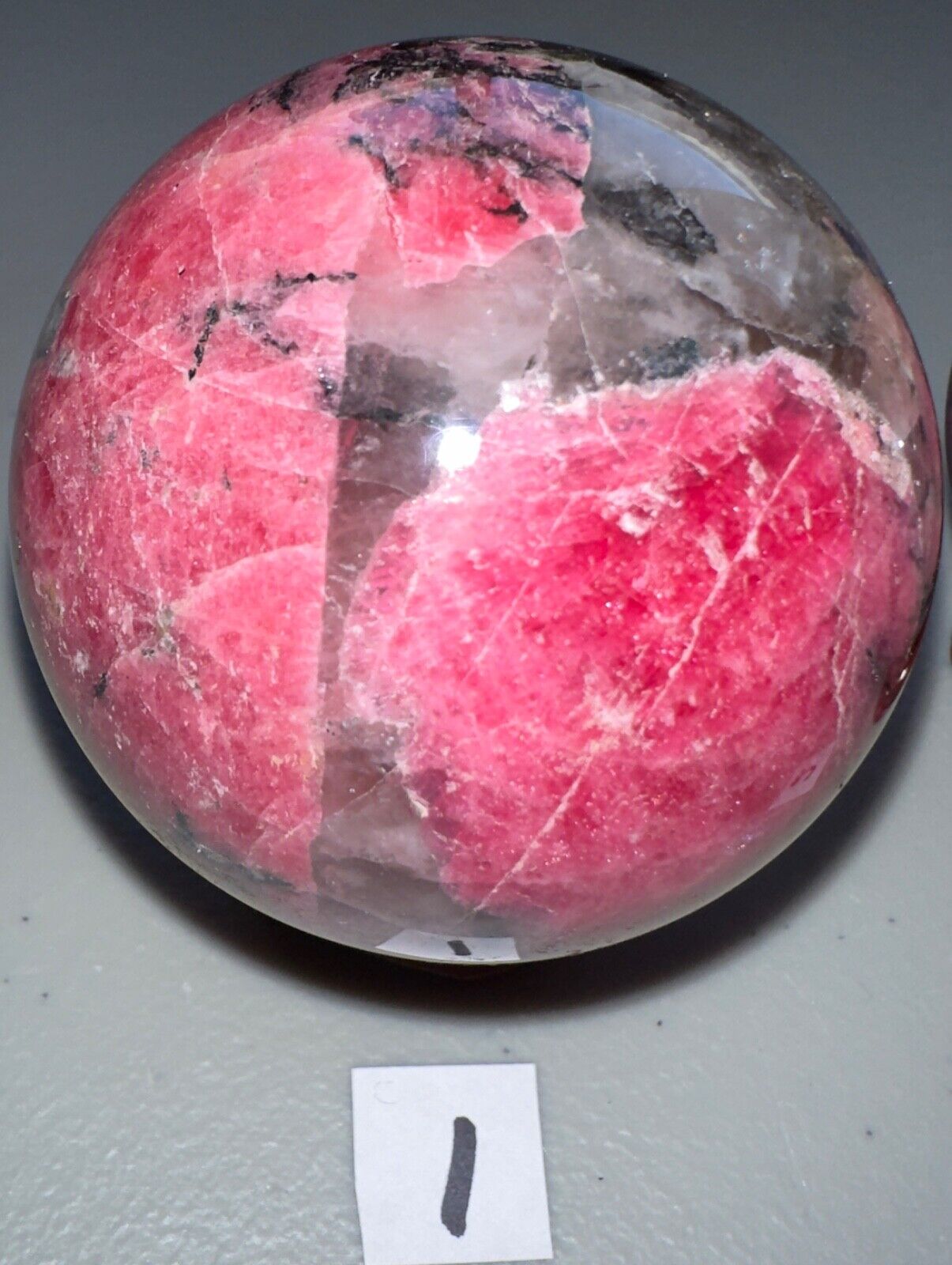 Red Rhodonite Sphere,Quartz Crystal,Metaphysical,Reik,Decor,Unique,High Quality