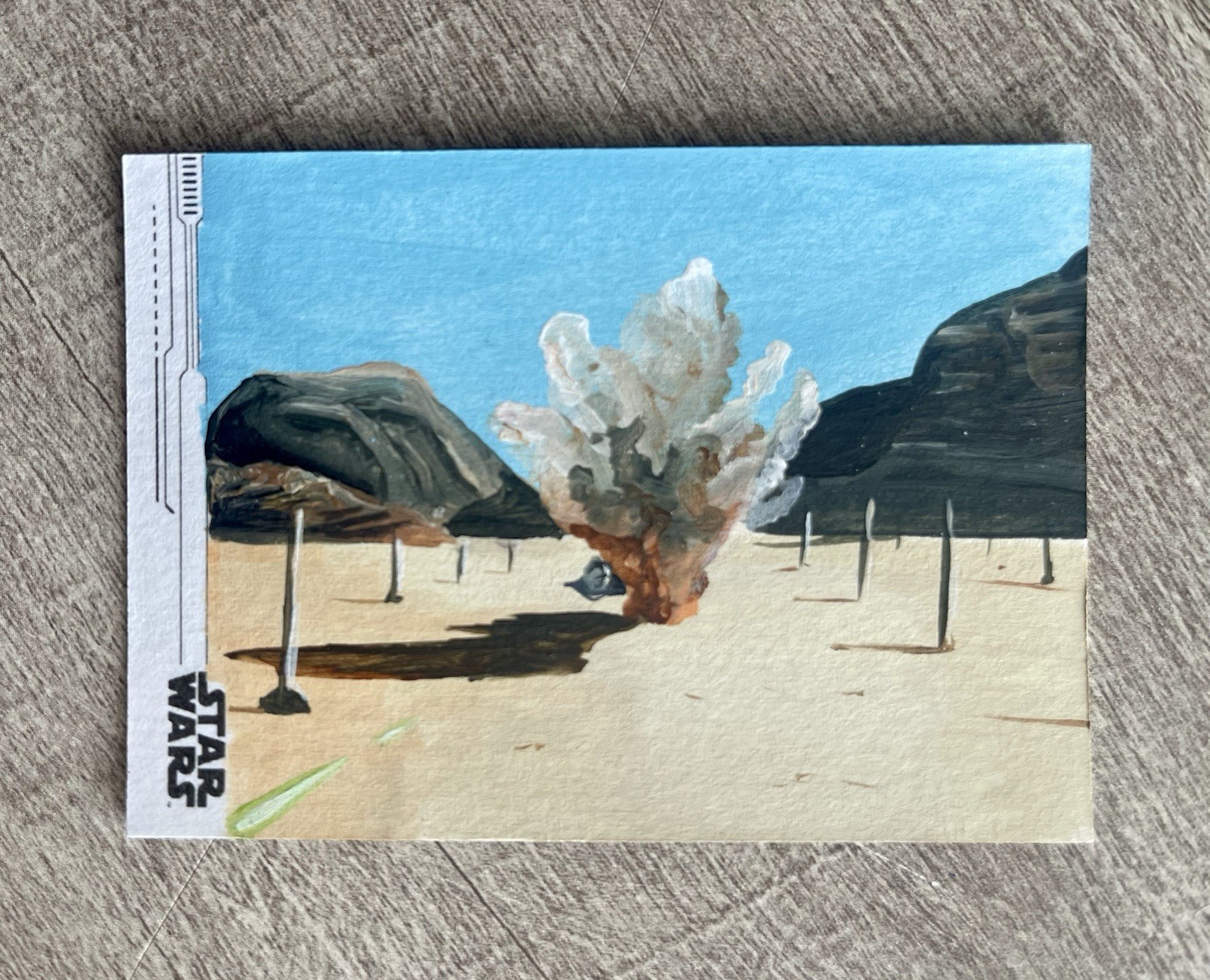 2019 Topps Star Wars Rise Of Skywalker DESERT CHASE SKETCH by JAY MANCHAND 1/1