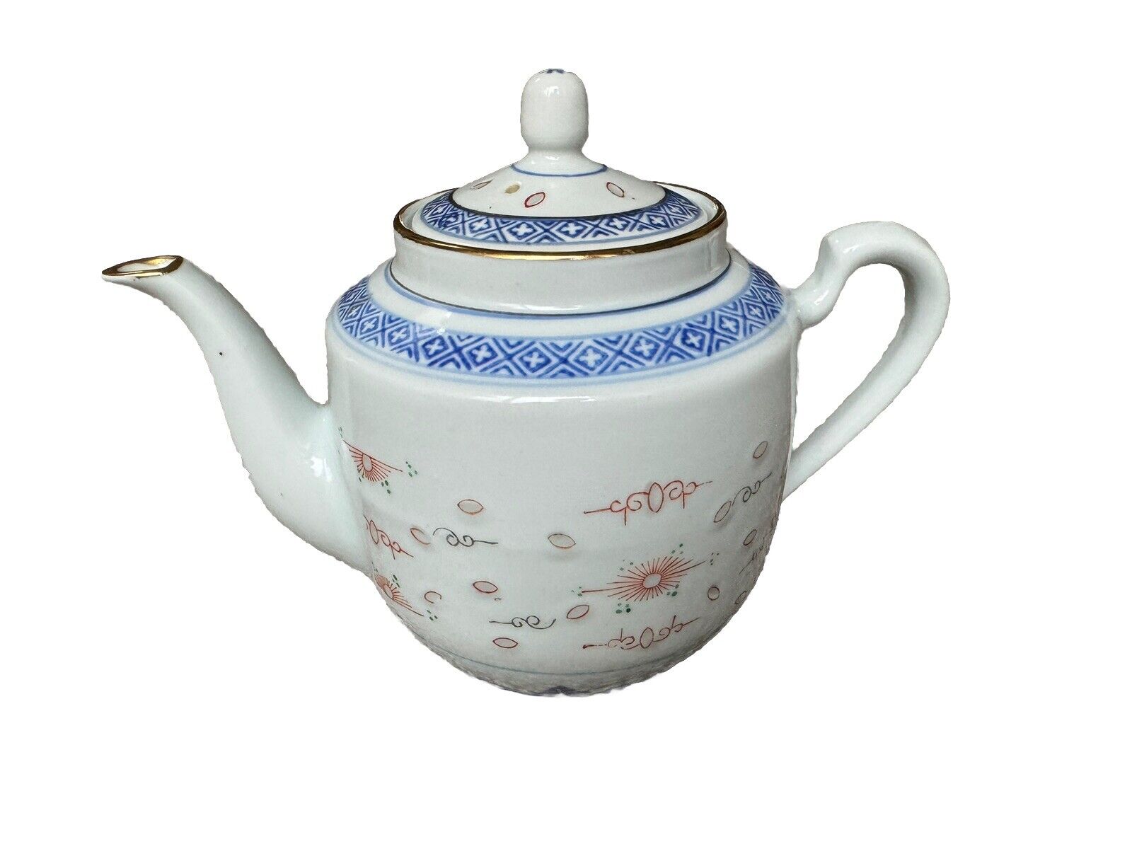 Vintage Chinese Porcelain Teapot, 6inches tall