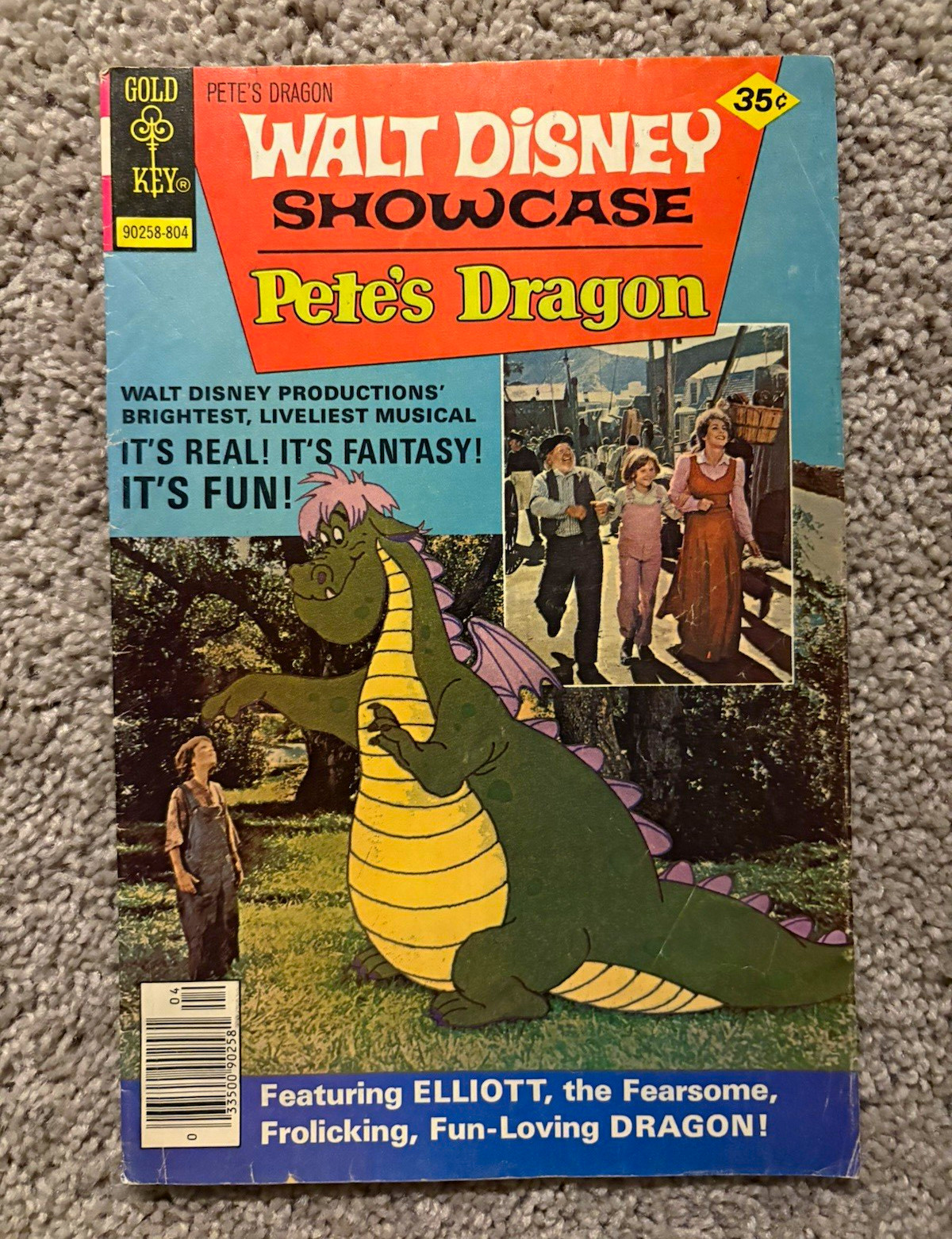 Disney Gold Key Comics Mixed Lot of 6 Pete\'s Dragon Scamp Huey Dewey Moby Duck