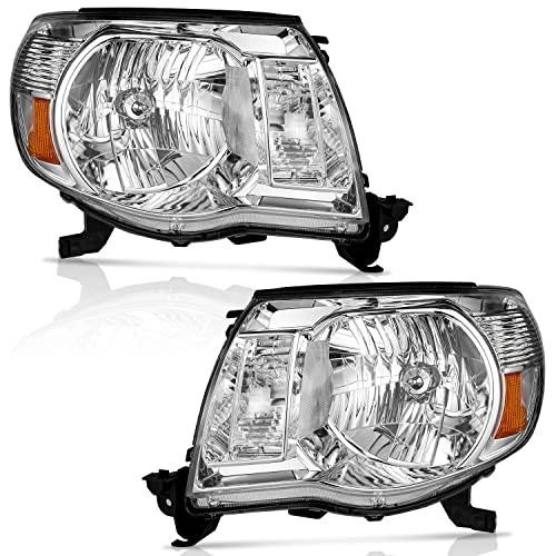 WEELMOTO for 2005-2011 Tacoma Headlights Assembly Compatible with 2005 2006 2007